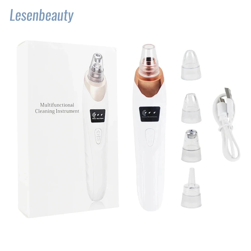 Blackhead Remover Nose T Zone Pore Vacuum Acne Pimple Removal Vacuum Suction Tool Facial Diamond Dermabrasion Machine Face Clean