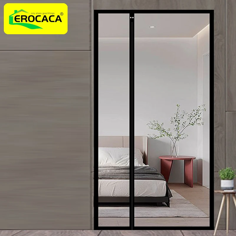 

EROCACA Magnetic Screen Door Mosquito Net Curtain Fly Insect Automatic Closing Invisible Mesh For Kitchen indoor living room