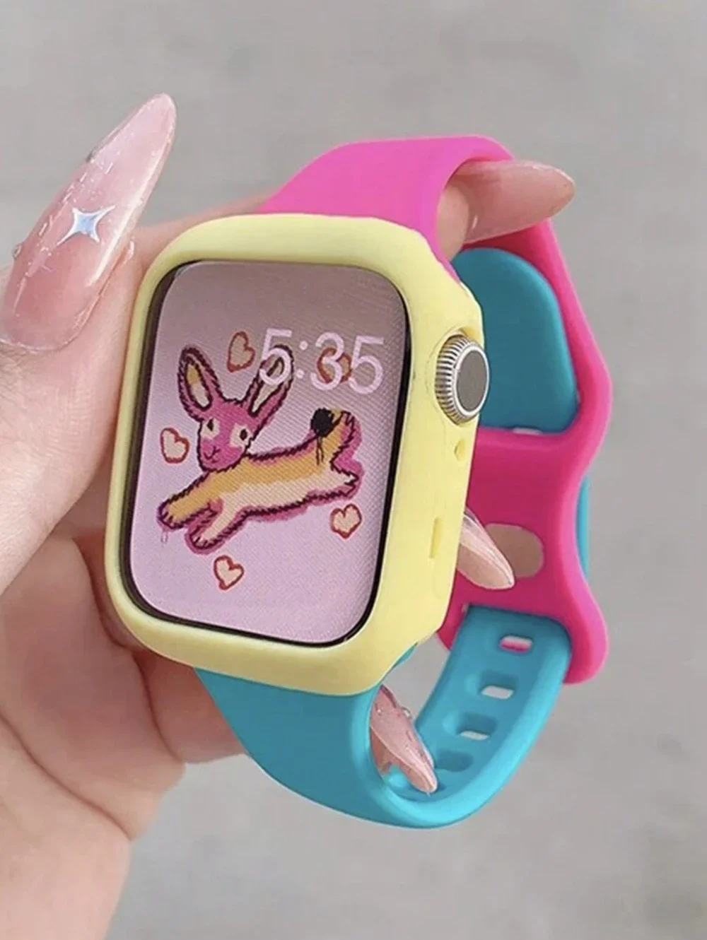 

2 in1 Band Silicone Excellent shell case For Apple Watch cover strap Series 10/9/8/7/6/5/4/3 38mm 40mm 41mm 42mm 44mm 45mm 46mm