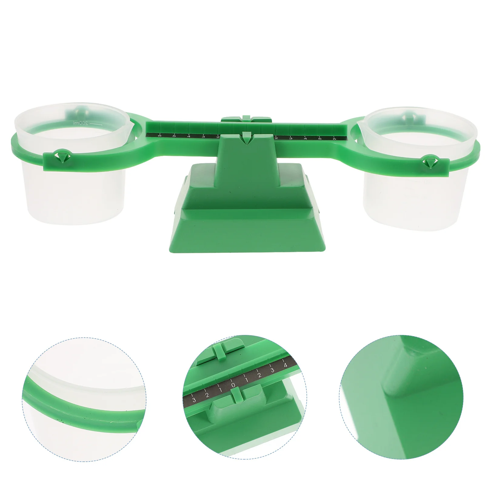 

Math Balance Scale Educational Kids Plastic Weight Scale 200Ml Tray 1G Minimum Reading Science Experiment Teaching