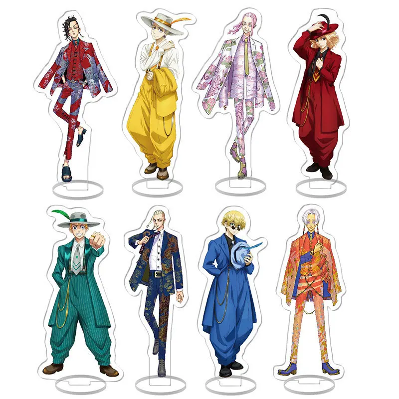 Anime Tokyo Revengers Figure Cosplay Acrylic Stand Ran Rindo Haitani Original Doujin Model Plate Keychain Neuvillette Bts Rings