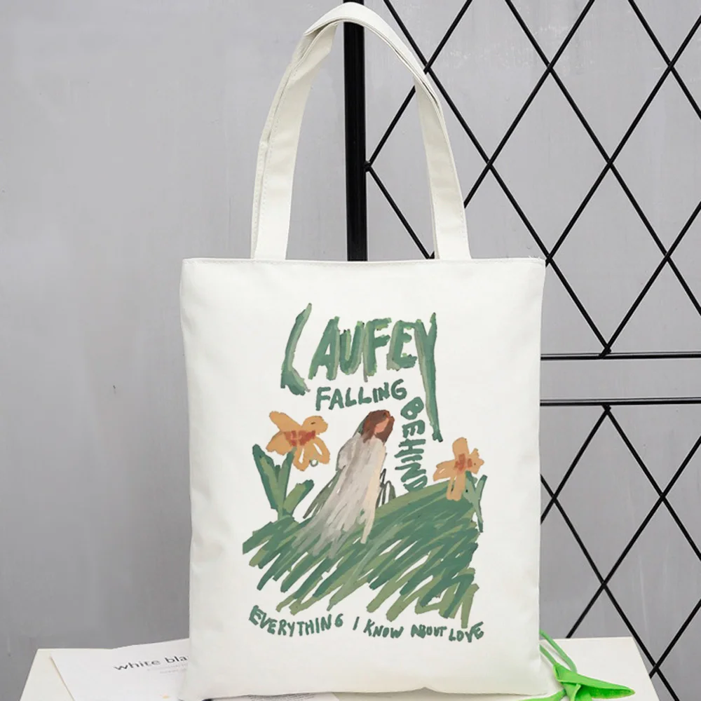 Laufey shopping bag tote shopper reusable jute bag eco recycle bag bag sacola net sac toile