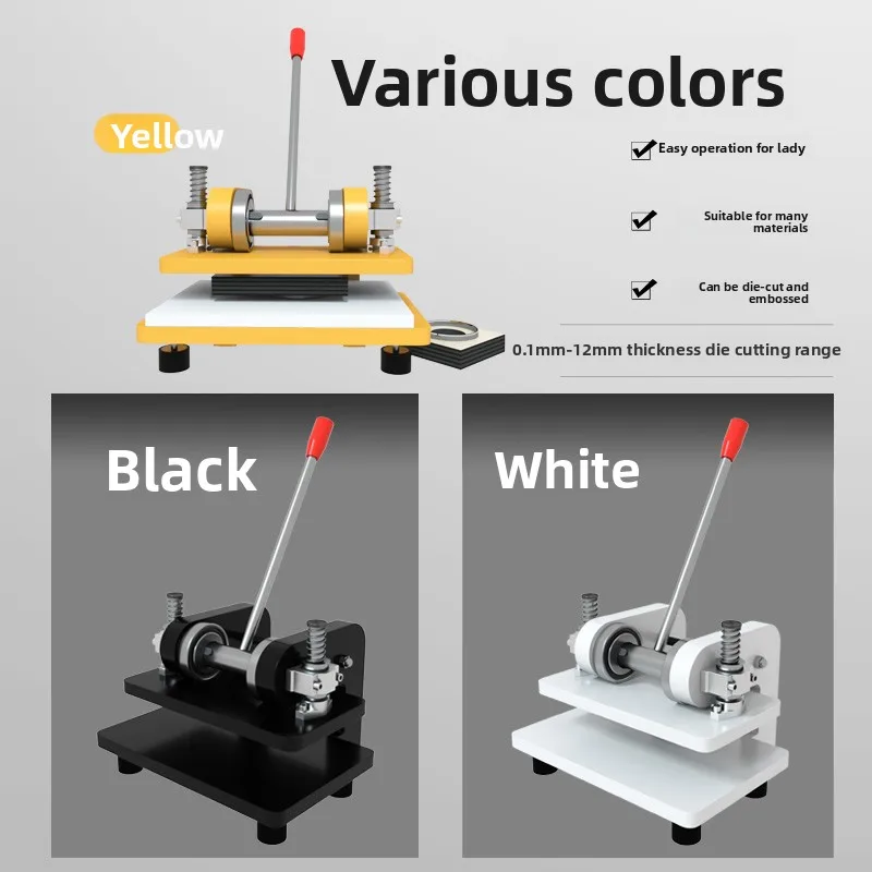 Manual Die Cutting Press for Fabric Leather Cardboard D1 Punch Machine