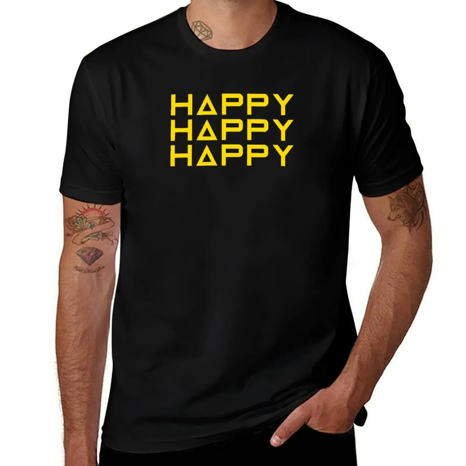 

Project Hail Mary - Happy Happy Happy! (Yellow) T-Shirt anime sublime summer tops mens graphic t-shirts big and tall