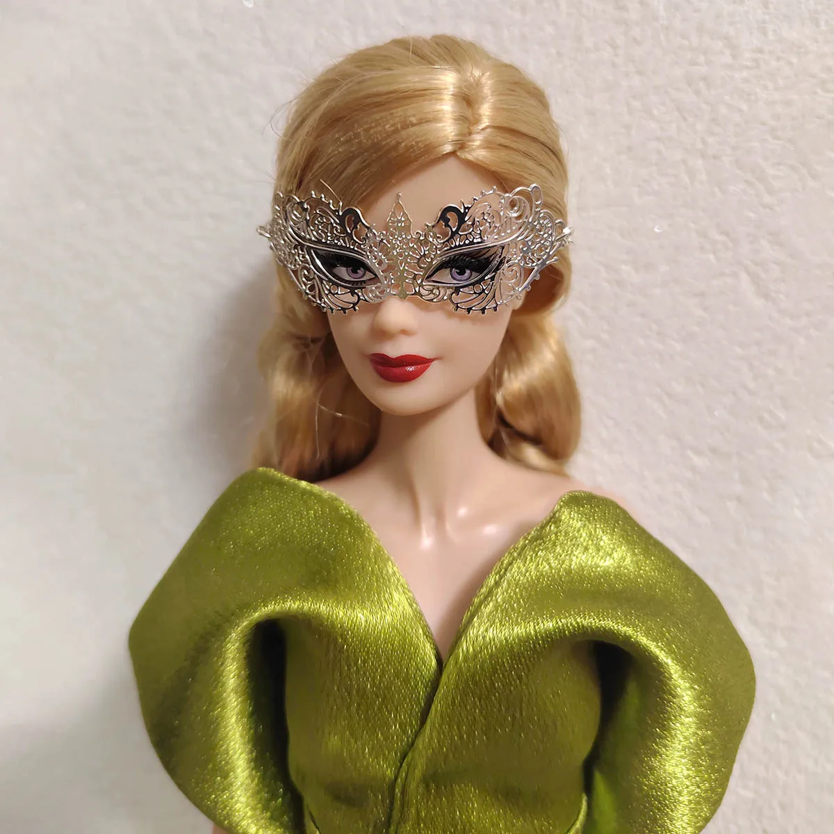 1/6 عارضة أزياء دمية مجوهرات اكسسوارات التصميم الأصلي ماكياج الكرة تأثيري قناع عين معدني ل 30 سنتيمتر دمية عشاء حزب اللباس #1