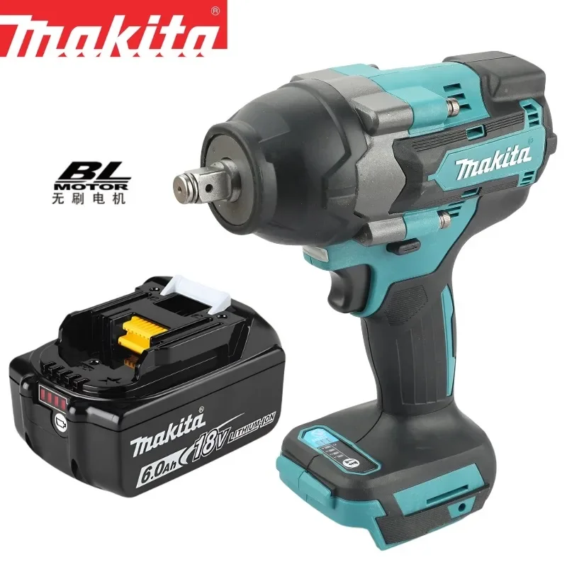 ماكيتا DTW700 مفتاح ربط لاسلكي 18 فولت محرك بدون فرشاة 700 نيوتن متر مفتاح كهربائي متغير السرعة عالي الوضوح توقف تلقائي متين