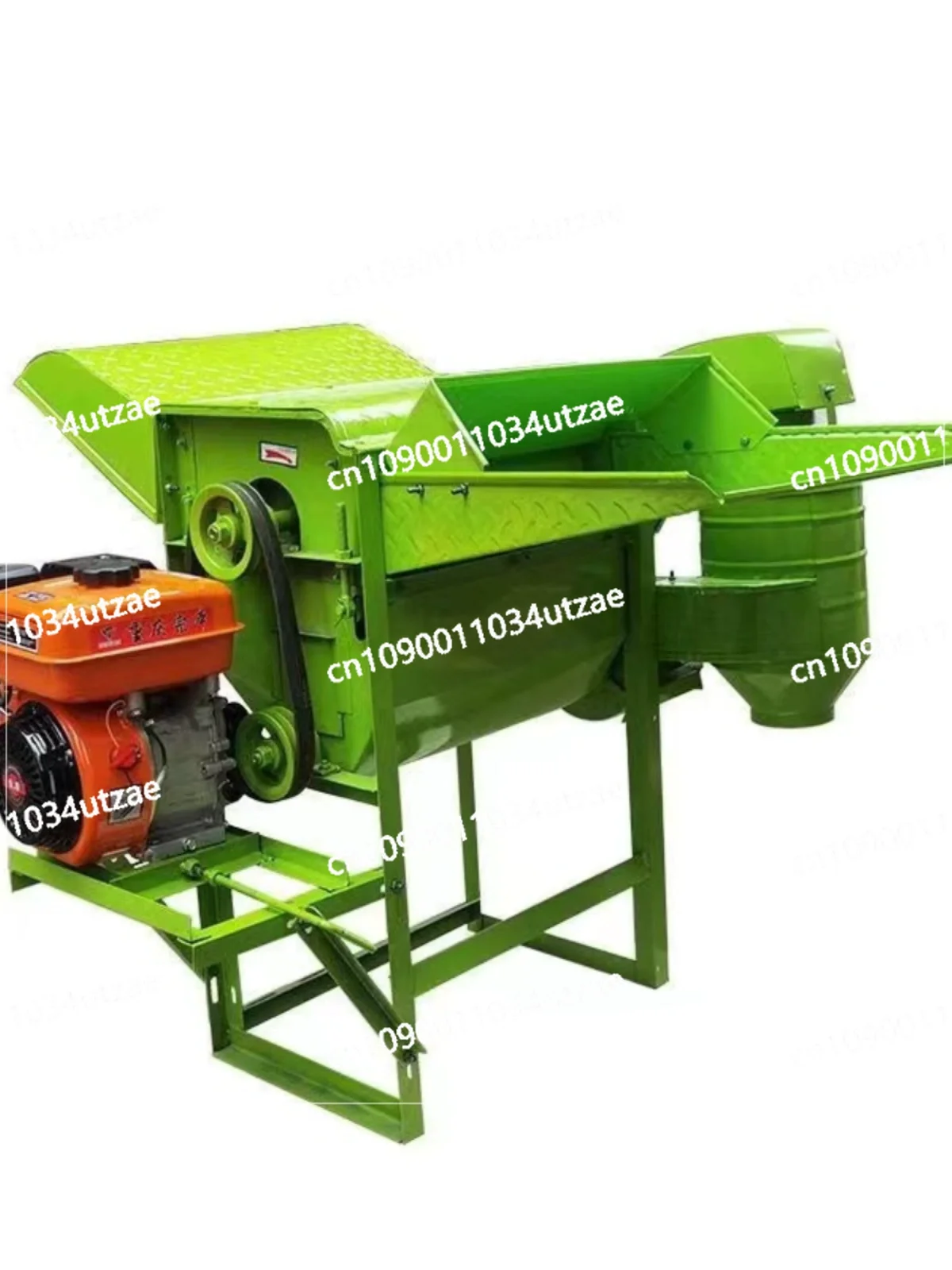 100-200KG/H Wheat Thresher Agricultural Soybean Sorghum Sesame Rice Threshing Machine Full Feeding Wheat Threshing Machine