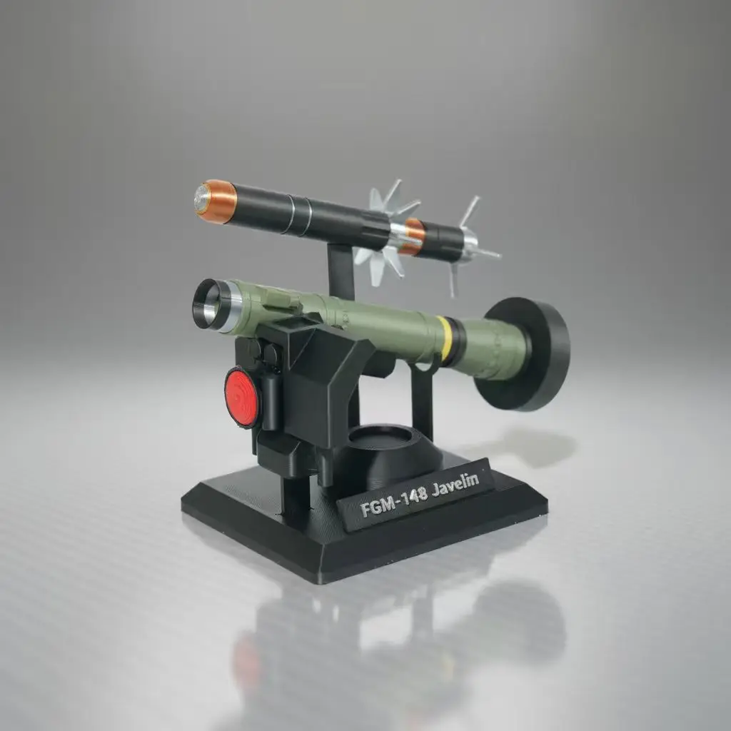 3D Printed US Army Javelin Anti-Tank Missile Model Desktop Decor for Military Fans