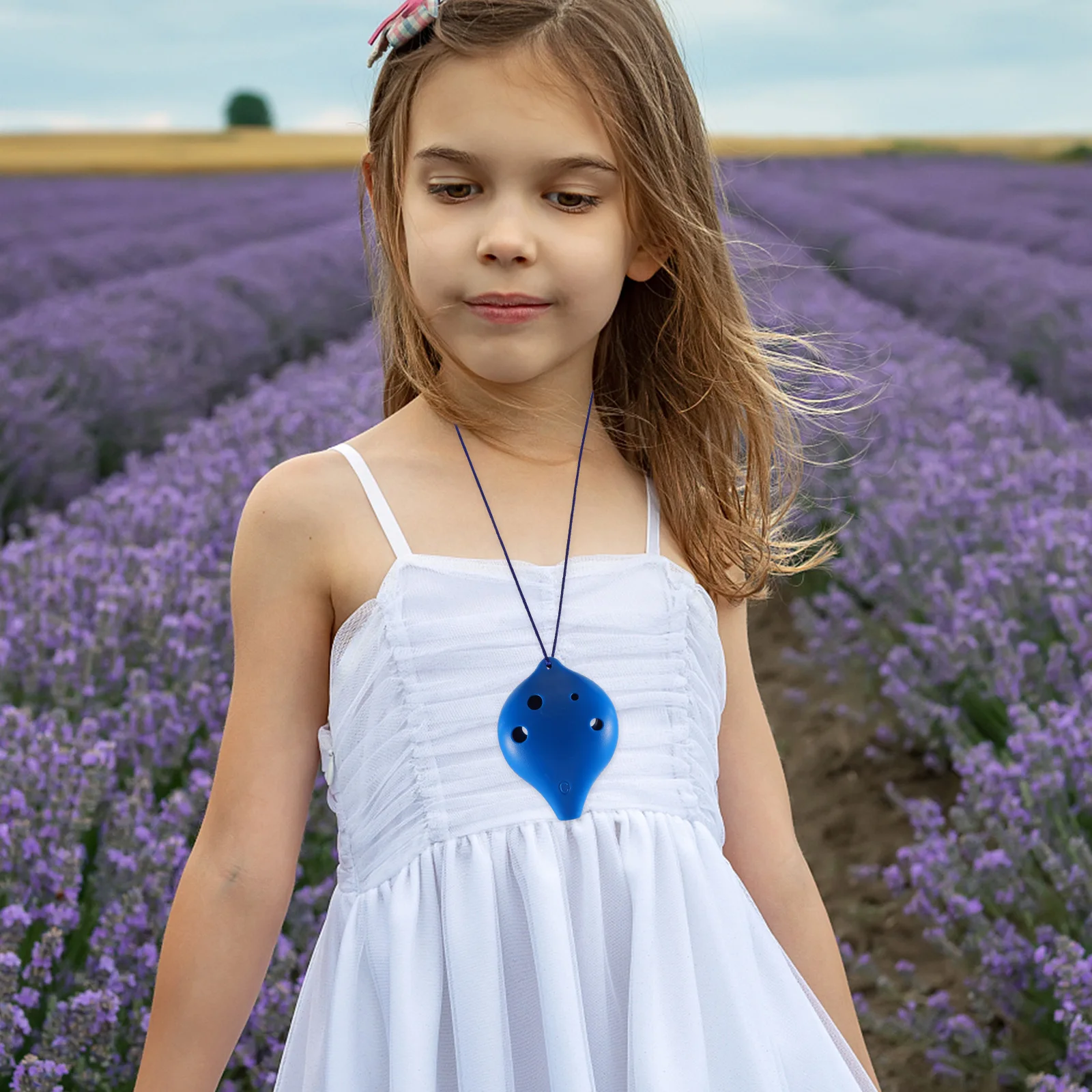 

Beginner 6-Hole Ocarina Strong Durable Easy to Learn Portable Wind Instrument for Beginners Practice 6-Hole Alto Ocarina