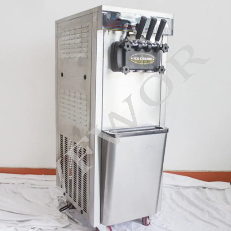 Food Truck Restaurant Commercial Stainless Steel Soft Ice Cream Machine for Sale