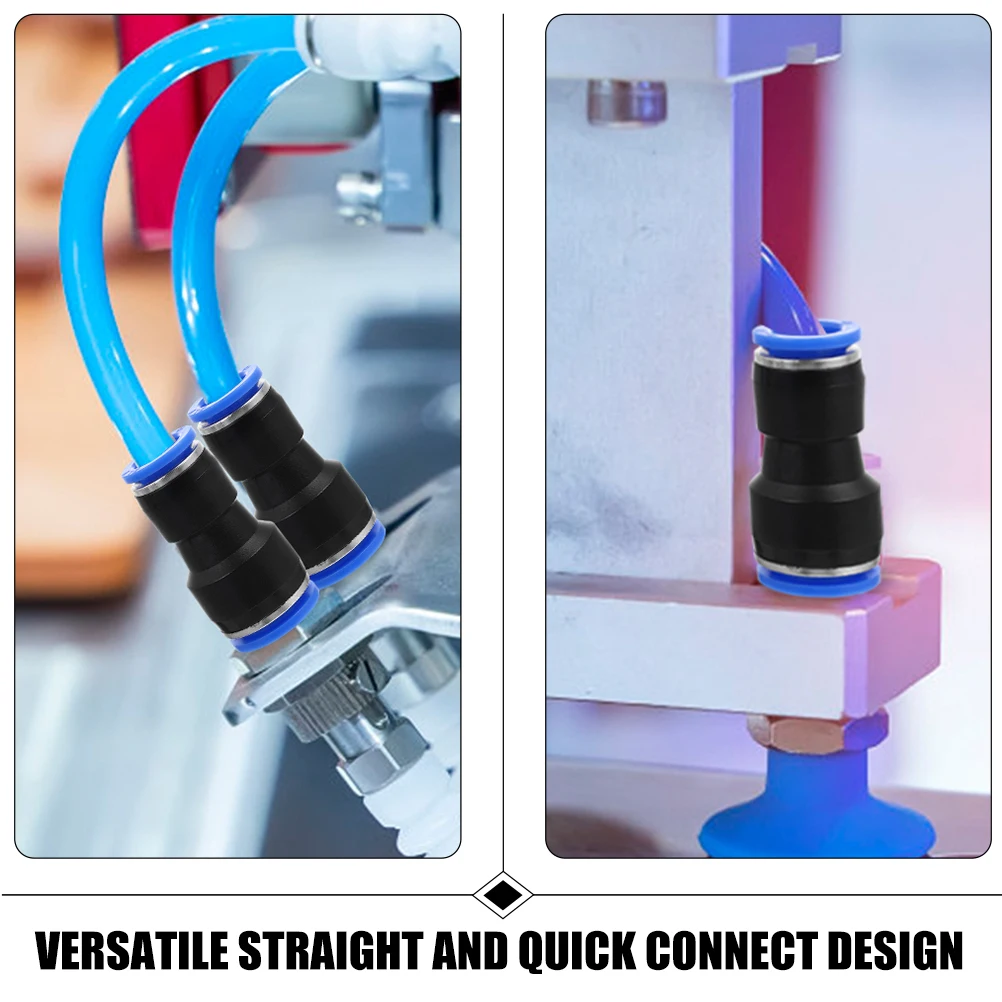 

10pcs Pneumatic Air Hose Connectors Straight Quick Fittings Tube Coupler Repair Kit Steel Material Sealing Performance Wide