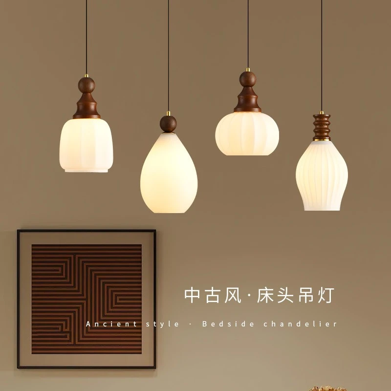 

Прикроватный подвесной светильник для спальни в стиле ретро, люстра для проживания в семье, барная стойка, проход, креативная атмосфера, подвесные светильники