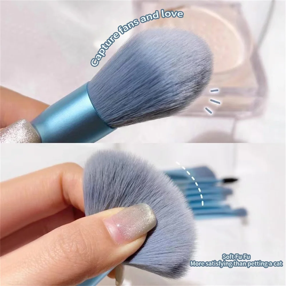 8PCS Soft Fluffy Makeup Brushes Set for cosmetics Foundation Blush Powder Eyes hadow Kabuki Blending Makeup brush beauty tool image 3
