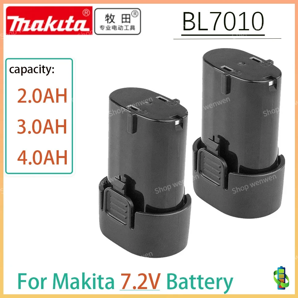 

7.2V Makita BL7010 3000mAh Li-ion Battery Replacement 194355-4 TD020 TD020D TD020DS DF330D ML704 TD090D Power Tools