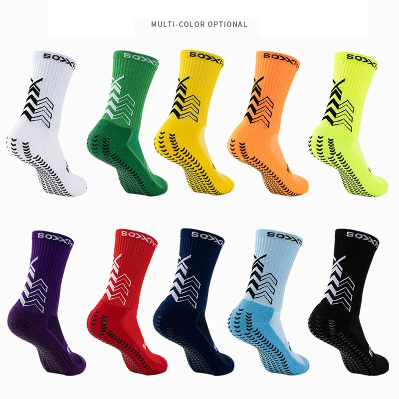 Soccer Football Basketball Anti-slip Non-slip Socks Women 2023 Tennis Men Sport Socks Mid Calf Grip Cycling Riding Socks