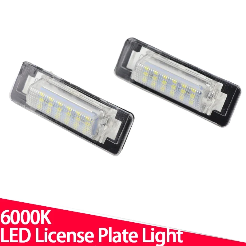 2Pcs Canbus LED License Plate Light For Mercedes Benz E C Class W210 W202 4D AMG White Car-Styling Number Lamp 12V