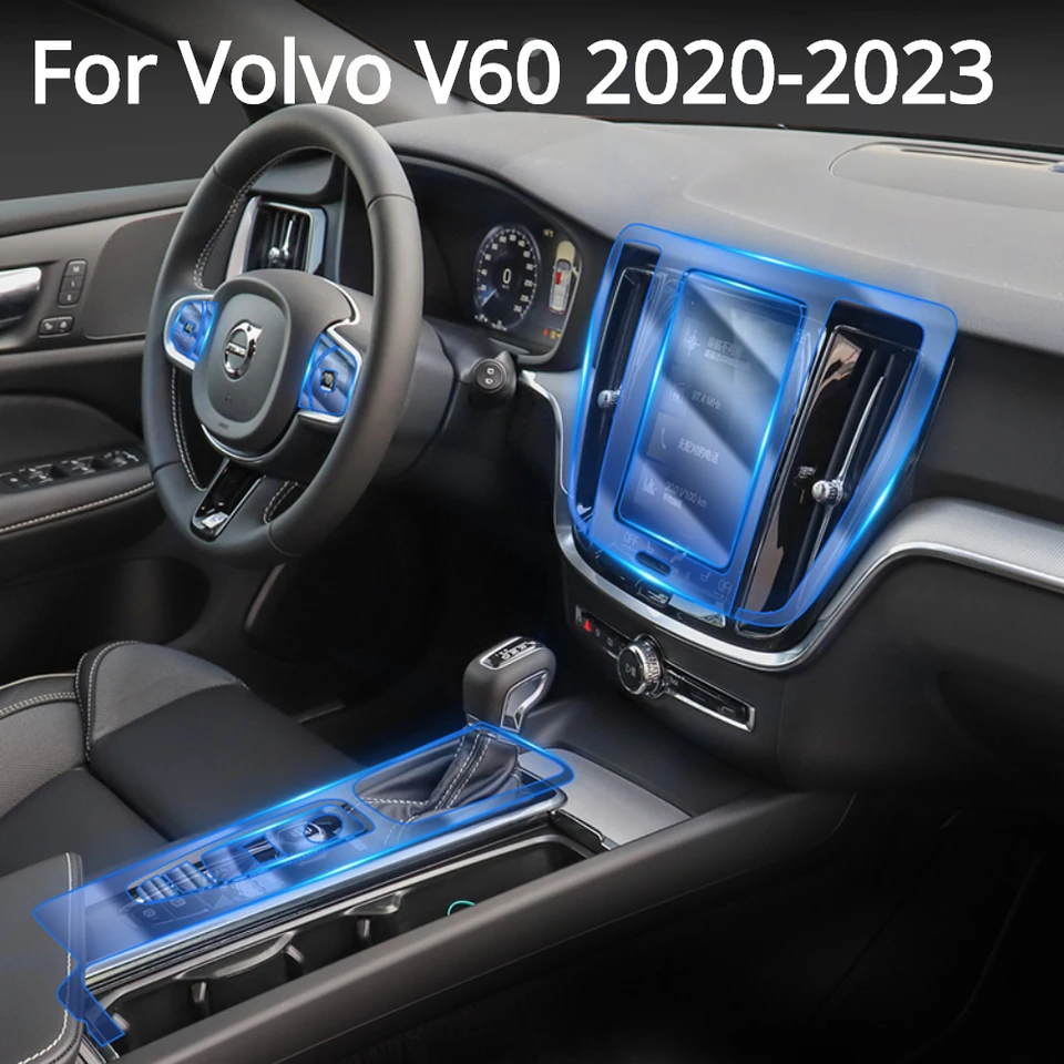 For Volvo V60 2020-2023 Car interior Accessories film transparent