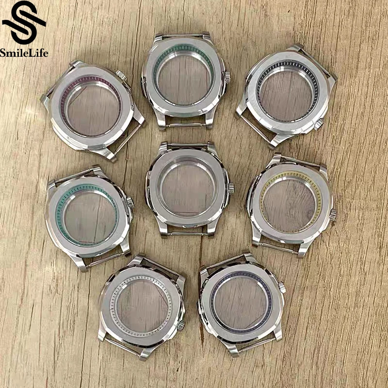 

SmileLife 40mm 316L Stainless Steel Case with Chapter Ring Sapphire Glass Watch Conversion Parts for NH35/NH36/4R/7S Movement