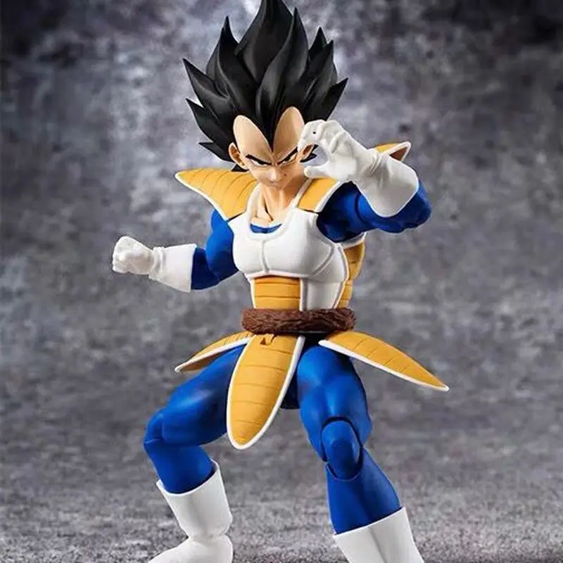 16cm Dragon Ball Z Shfiguarts Vegeta Figure Anime Articulate Joint Model Pvc Moveable Super Saiyan Decor Figurine Anime Peripher