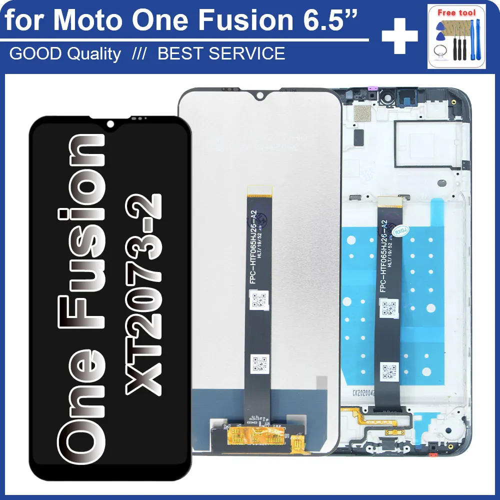 Pop nuevo LCD para Motorola Moto One Fusion XT2073 pantalla LCD reemplazo del digitalizador de pantalla táctil para Moto One Fusion XT2073 con F