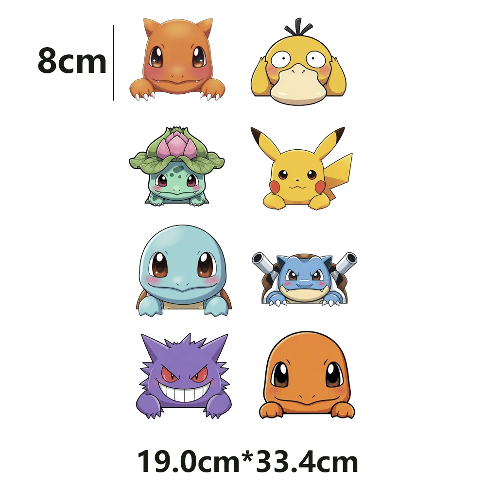 Bügelbare, wärmeaktivierte Thermotransferdruck-Aufkleber mit Pikachu-Motiv, niedliche Aufnäher zum Aufbügeln für Kinderkleidung und Accessoires, individuell anpassbar. – Detail 11
