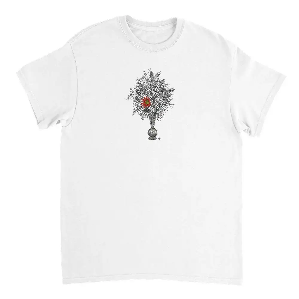 Flower Vase Heavyweight cotton T Shirt