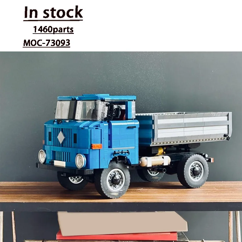 MOC-73093New City شاحنة نقل البضائع نموذج اللبنات، 1460 جزءًا، عيد ميلاد بناء الالعاب العملاقة هدية للبنين والأطفال