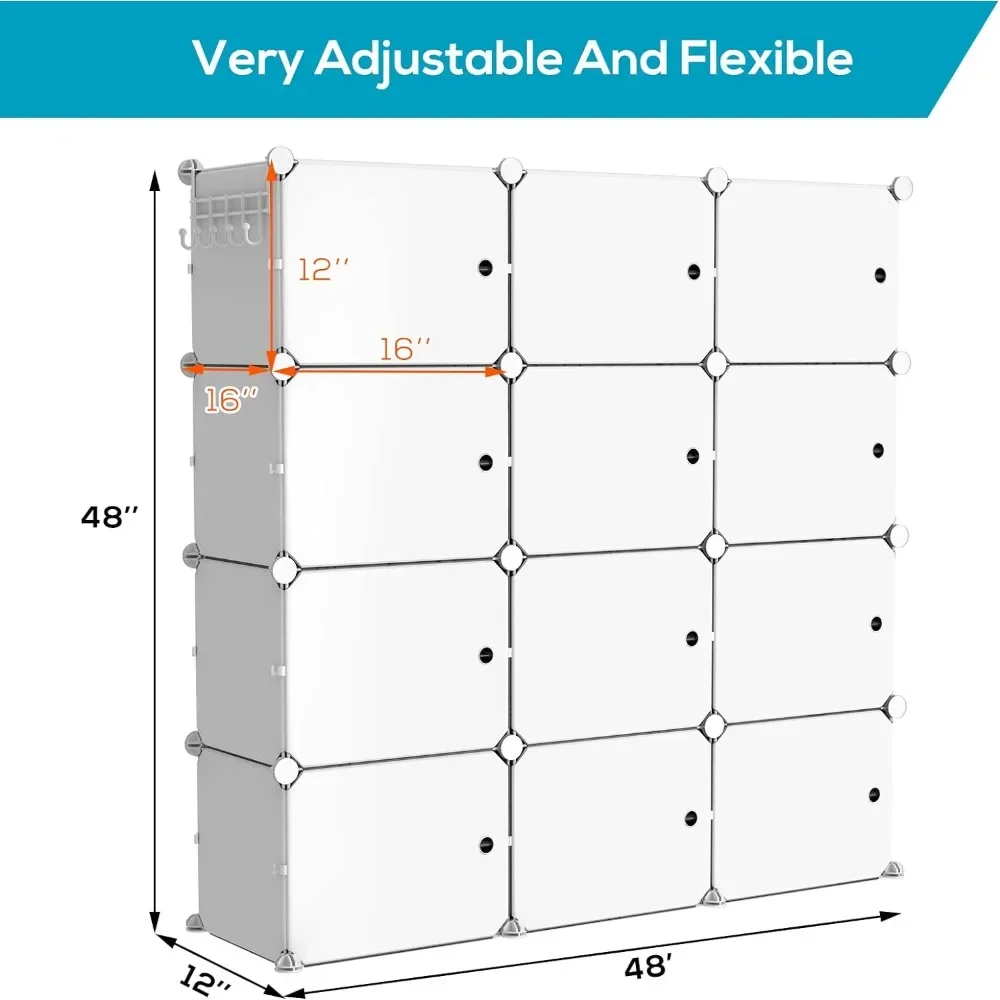 Portable Shoe Rack Organizer 48 Twin Tower 4-level Entryway Shelf Storage Racks Stackable Space Saver White