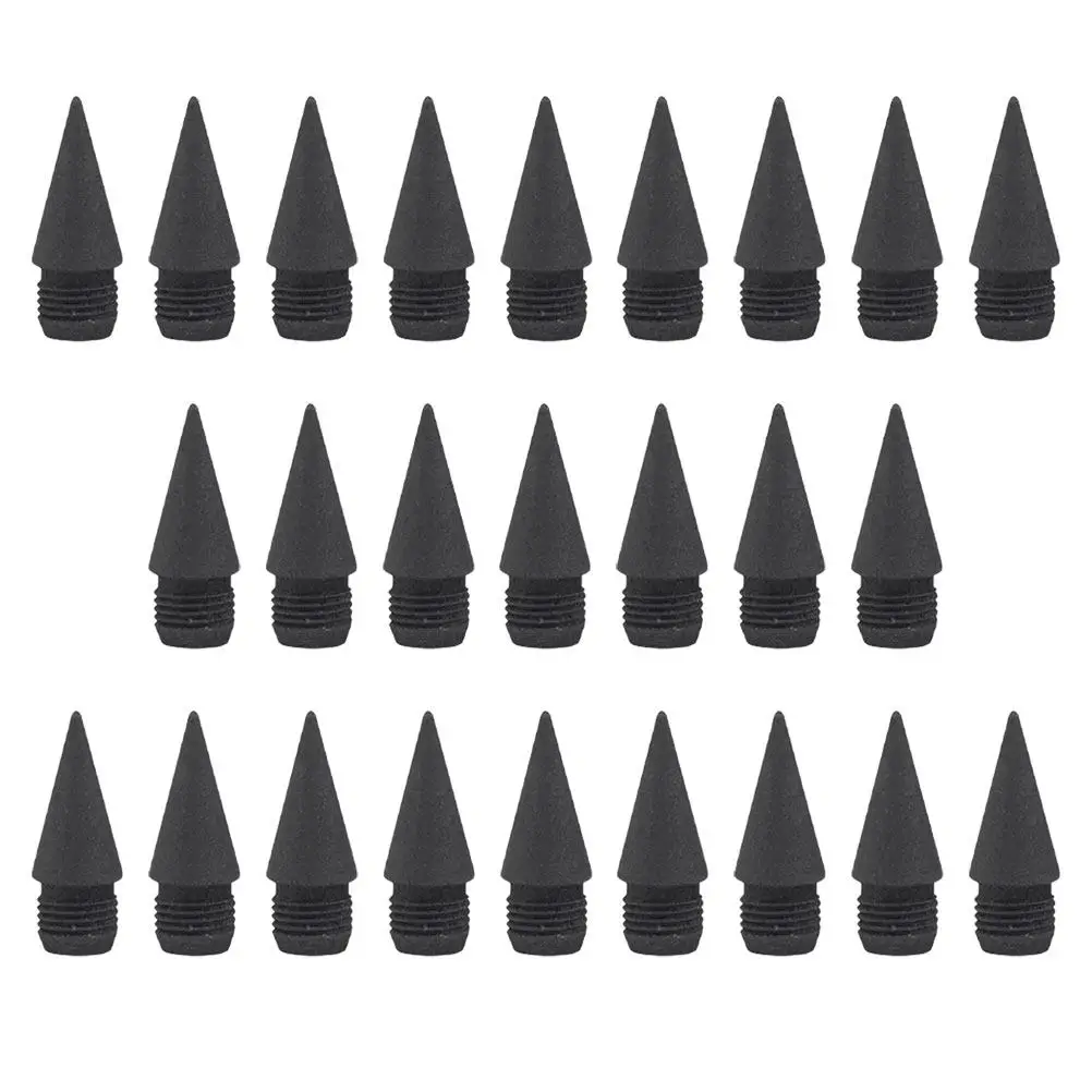 

25Pcs Inkless Writing Pencil Nibs Everlasting Pencil Replacement Tips Smooth Writing Refill for Sketching Calligraphy