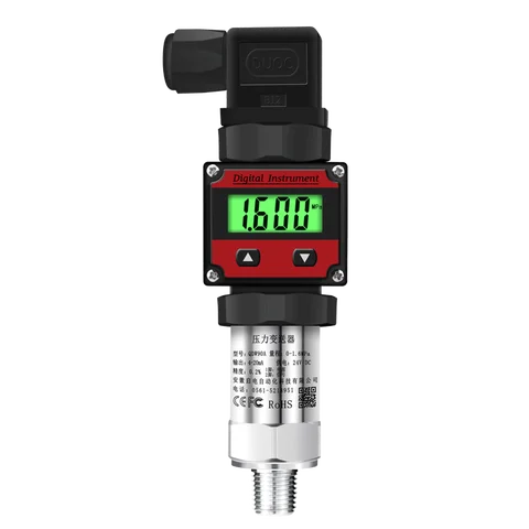 디지털 압력 센서 0-20Kpa 0-1Mpa 0-4Mpa 압력 트랜스미터 4-20mA M20*1.5 G1/2 G1/4 압력 변환기