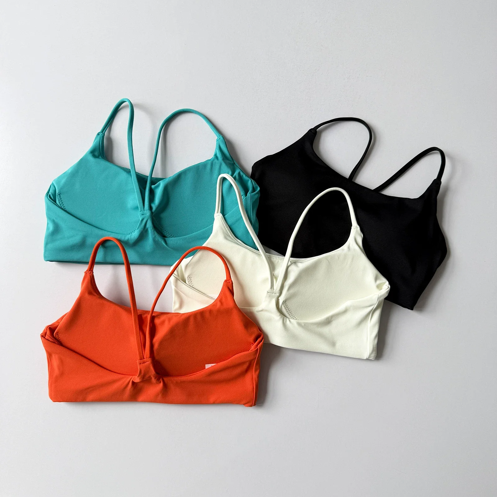 Stoßfestes Sport-BH für Damen mit Polstern, schnelltrocknend, atmungsaktiv, Yoga-Tanktop, Pilates-Trainings-BH, Fitness-BH – Detail 15