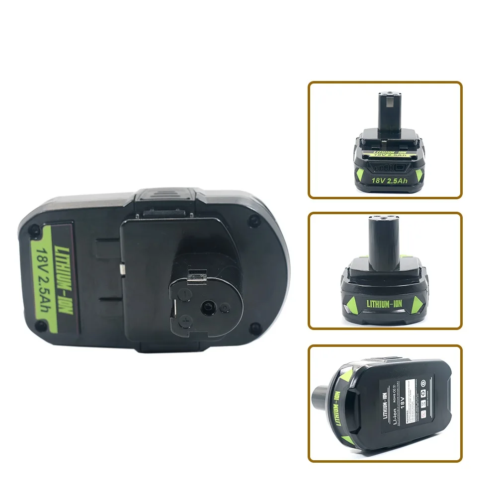 

For RYOBI 18V 2.0Ah/2000mAh high-performance low self-discharge li-ion battery, For RYOBI Power tool P104 P107 P108 RB18L50....