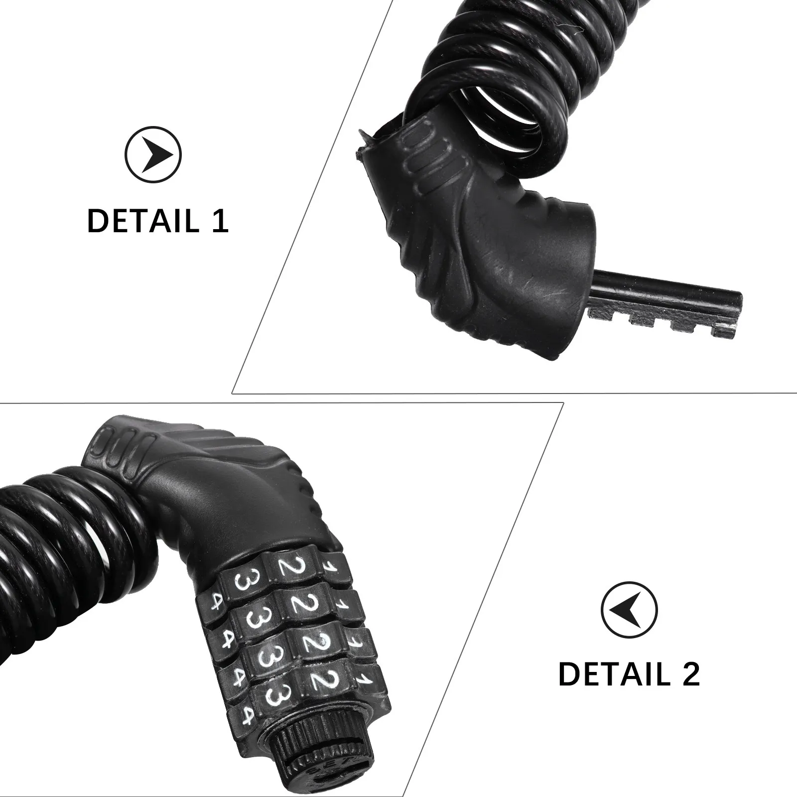 

Password Cable Lock for Bike Anti Theft Small Lightweight Lock for Travel Beach Bag Outdoor Adventure Use