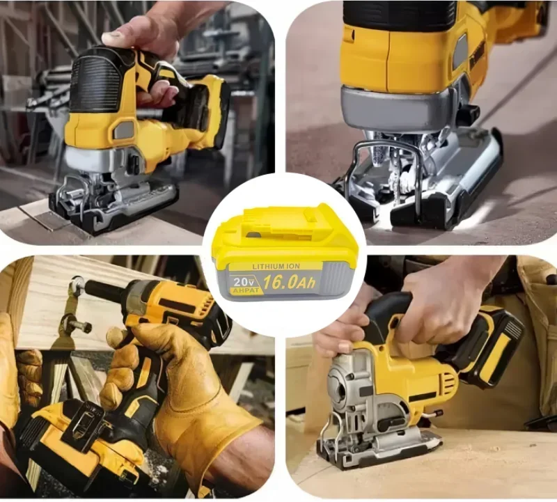 100% ใหม่ 20V 18000mAh สําหรับ Dewalt เครื่องมือแบตเตอรี่ lpega DCB206 20V 18.0Ah แบตเตอรี่ DCB206 20V แบตเตอรี่ DCB204-2 DCB205