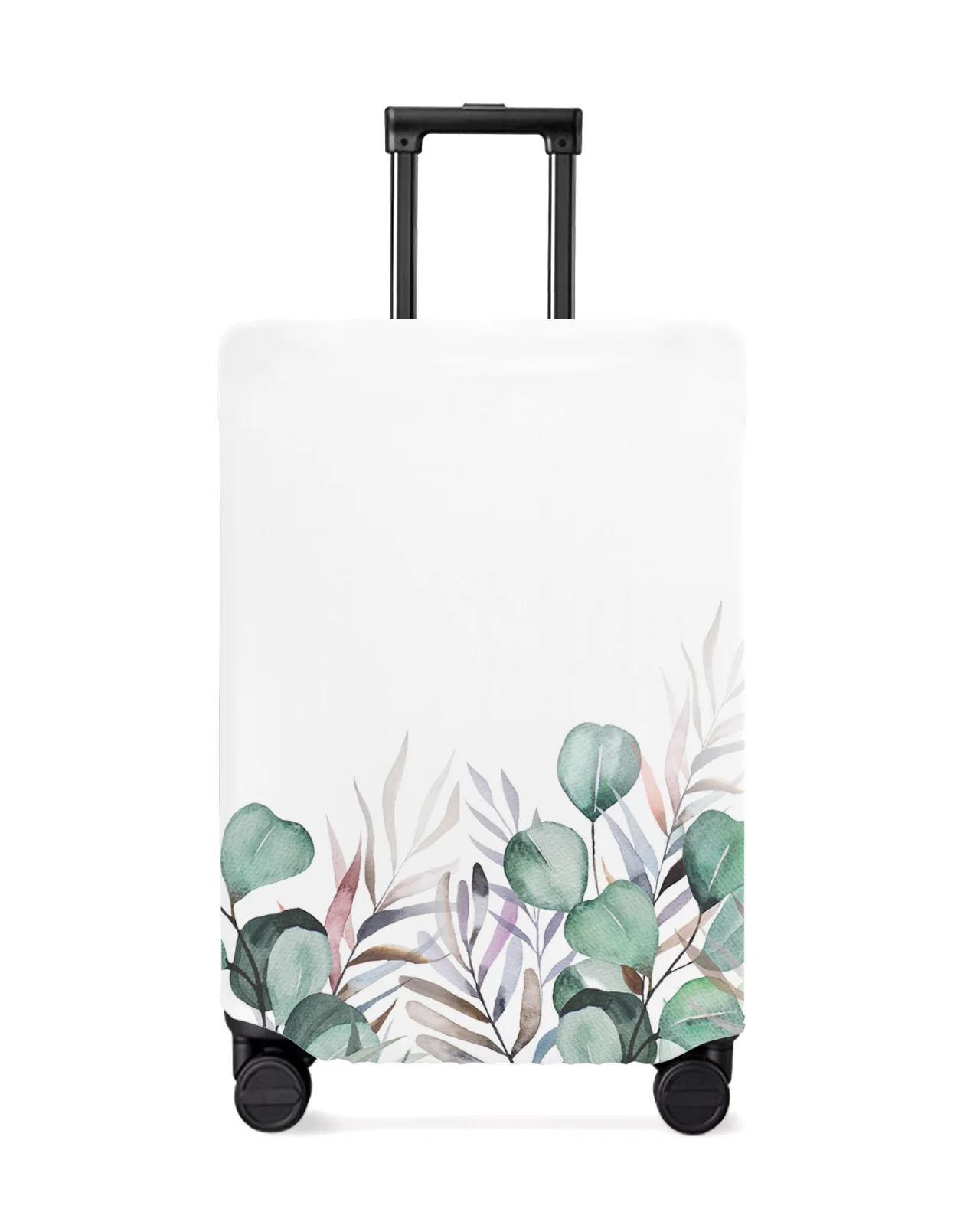 Ins Style Eucalyptus Leaves Luggage Cover Stretch Suitcase Protector Baggage Dust Case Cover for 18-32 Inch Travel Suitcase Case