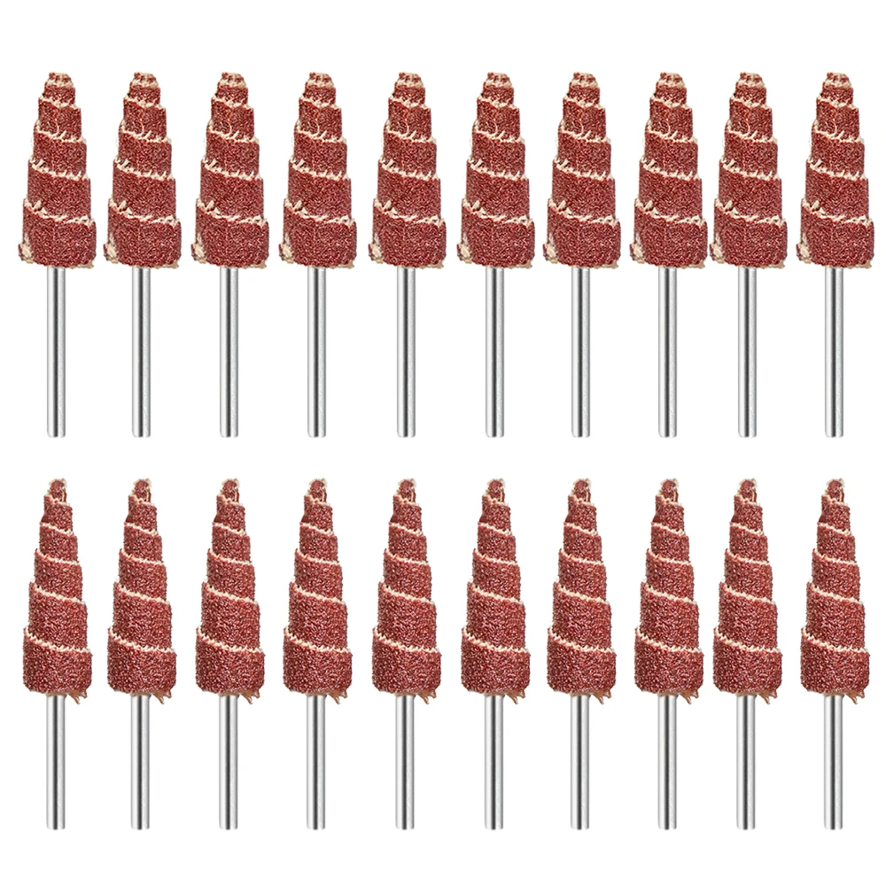 10mm/12mm Grinding Head Sandpaper Flap Cone Dremel Accessorie Rotary Tool 80-600 Grit