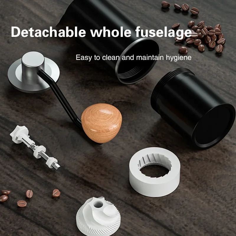 ขายเครื่องบดกาแฟ เครื่องบดมือความจุ 20 กรัมพร้อมเครื่องบดเมล็ดกาแฟด้วยตนเองสแตนเลสแบบปรับได้ภายนอก