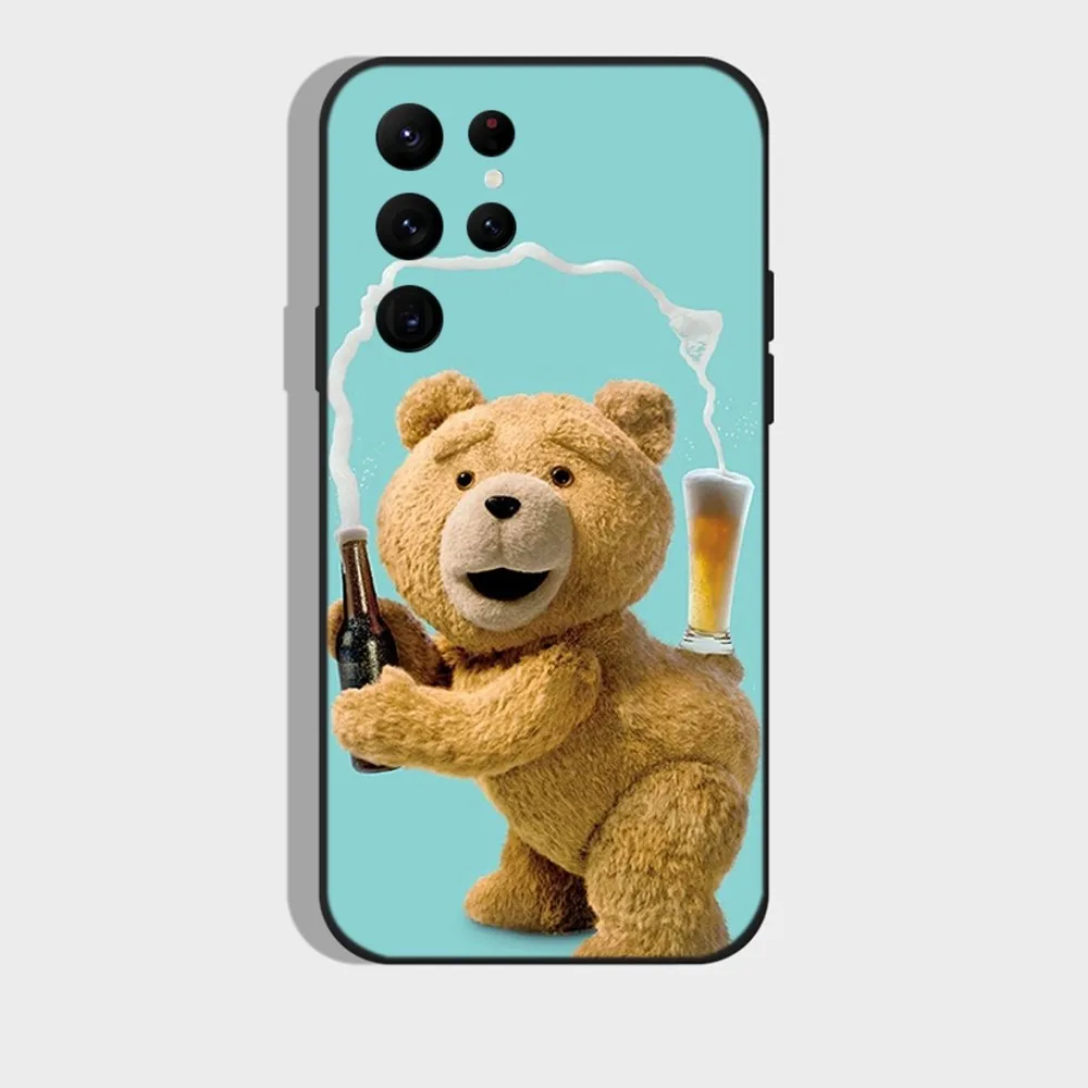 Movie T-Ted B-Bear Phone Case for SamsungS24,S23,S22,S21,S20 Ultra Pro S10,S30Plus,20 Ultra Black Cover