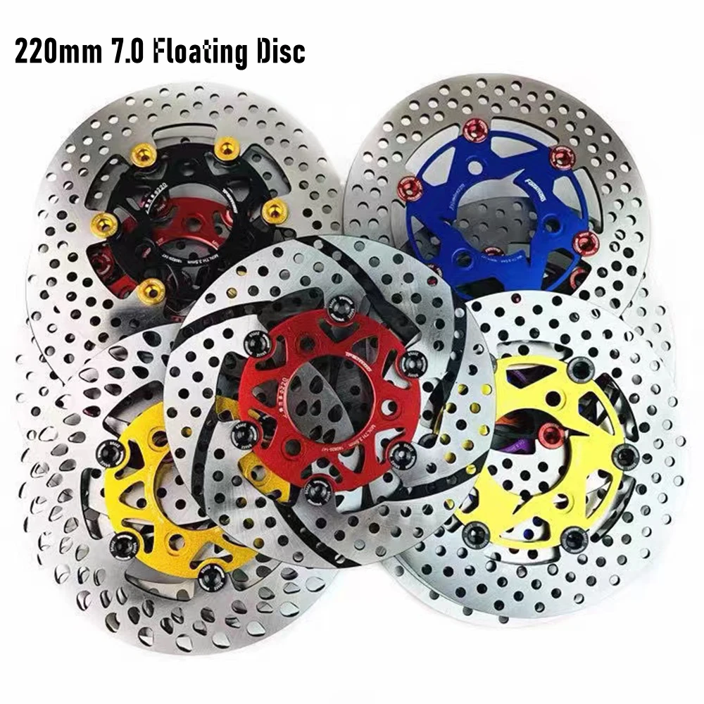 

Универсальный электрический мотоциклетный скутер, модифицированный передний и задний тормозной диск 220 мм 7,0, плавающий диск для BWS CygnusX RSZ FORCE NIU Ninebot