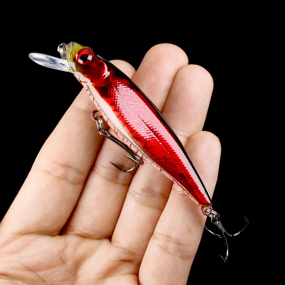 HENGJIA 1PCS Fishing Lure Jerkbait Swim Hard Bait Fish Tackle 8.8cm 9.2g Floating Minnow Fishing Wobbler Japan Pesca Crankbait