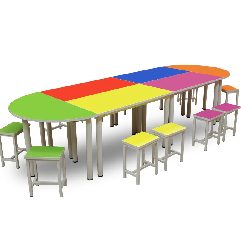 Desks and chairs combination training tutoring class Kindergarten children and primary school students learn double set