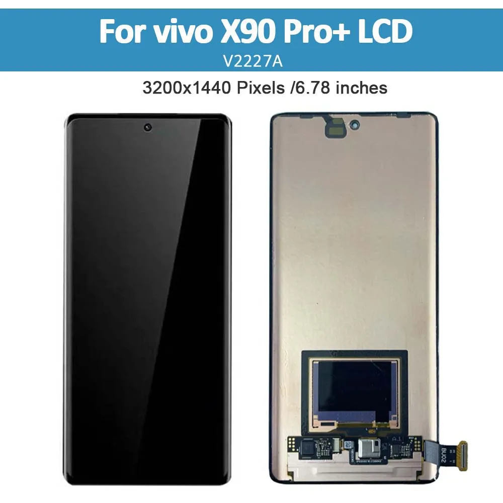 6.78\'\' AMOLED Original For vivo X90 Pro Plus LCD V2227A Display Touch Screen Digitizer Assembly Replace For vivo x90 pro + LCD