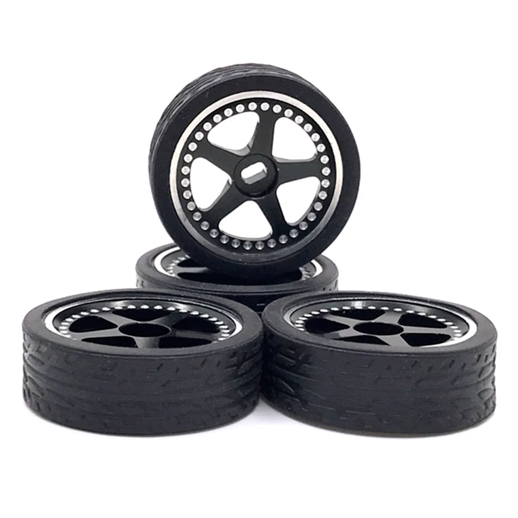 

4 Pieces 1/28 Remote Control Model Car Wheel Rim Upgraded Replacing