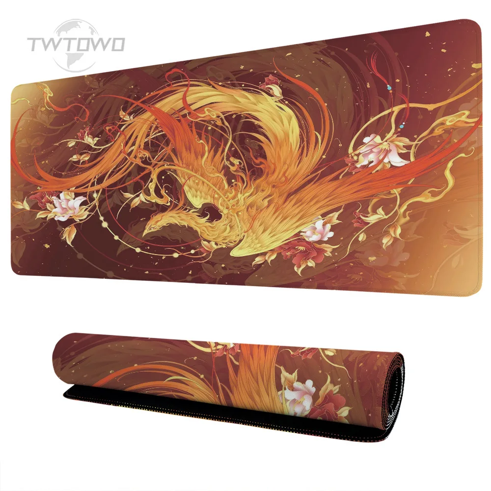 Mouse Pad Gamer Phoenix XL Computer Large Custom HD Mousepad XXL Desk Mats Office Natural Rubber Laptop Desktop Mouse Pad