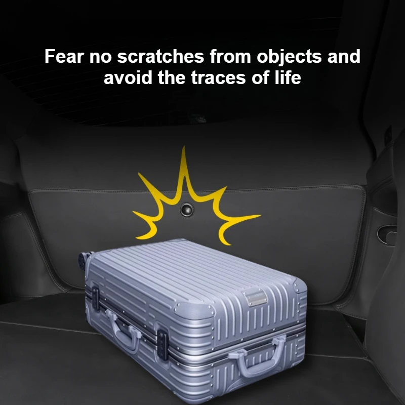 テスラ モデル3 ハイランド モデルY ジュニパー 2025 テールゲート保護レザーパッド トランクテールゲートマット インテリアトリム カーアクセサリー