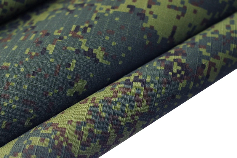 

SMTP Camouflage fabric outdoor waterproof polyester-cotton blended plaid Russian digital green little green men cloth