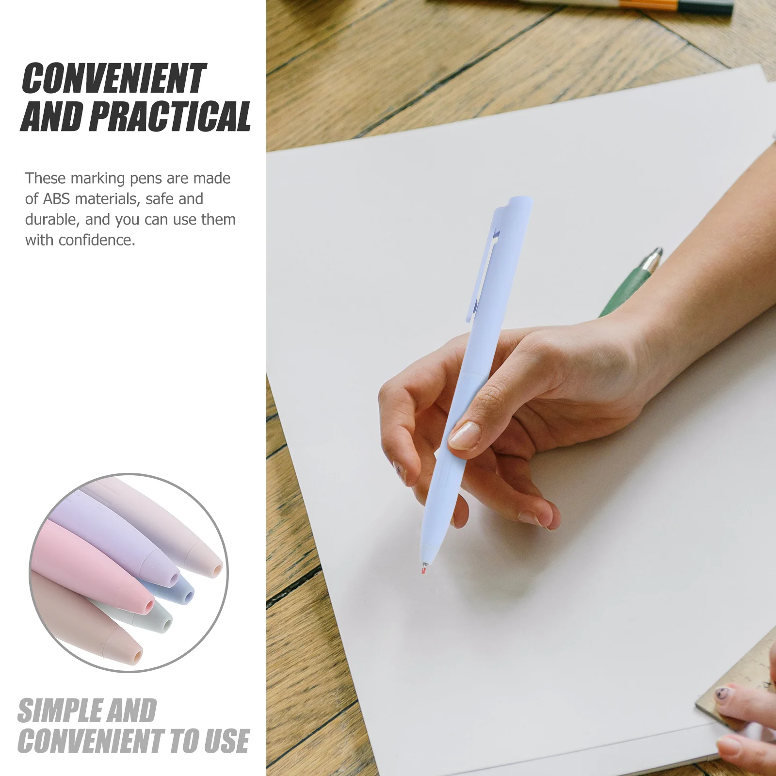 

6 шт., быстросохнущие маркеры, профессиональный инструмент для письма для школы, офиса, учебы, многофункциональный маркер для студентов