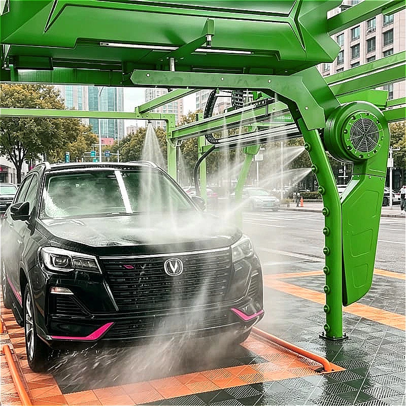 Smart Connected Automatic Car Wash System Remote Monitoring Unattended Operation For Fleet Service Parking Lot Commercial Use