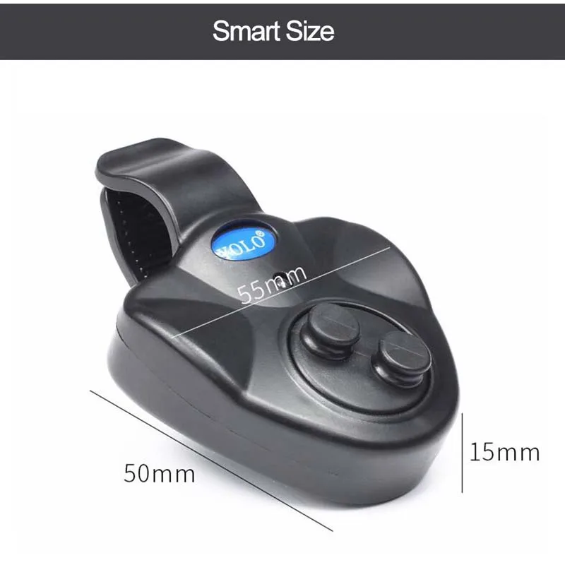 Angelrute Biss Alarm LED Anzeige Fisch Biss Ton Alarm Glocke Clip Auf Angelrute Werkzeug Tackle Empfindliche Angeln Alarm – Detail 3