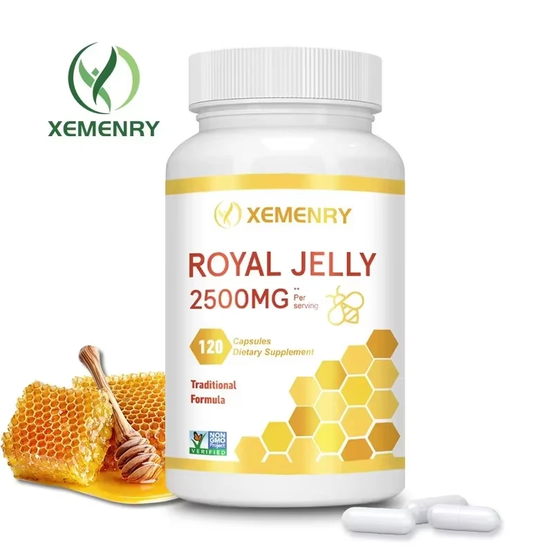

Royal Jelly 2500mg - Joint Support, Antioxidant - Non-GMO and Gluten Free Formula